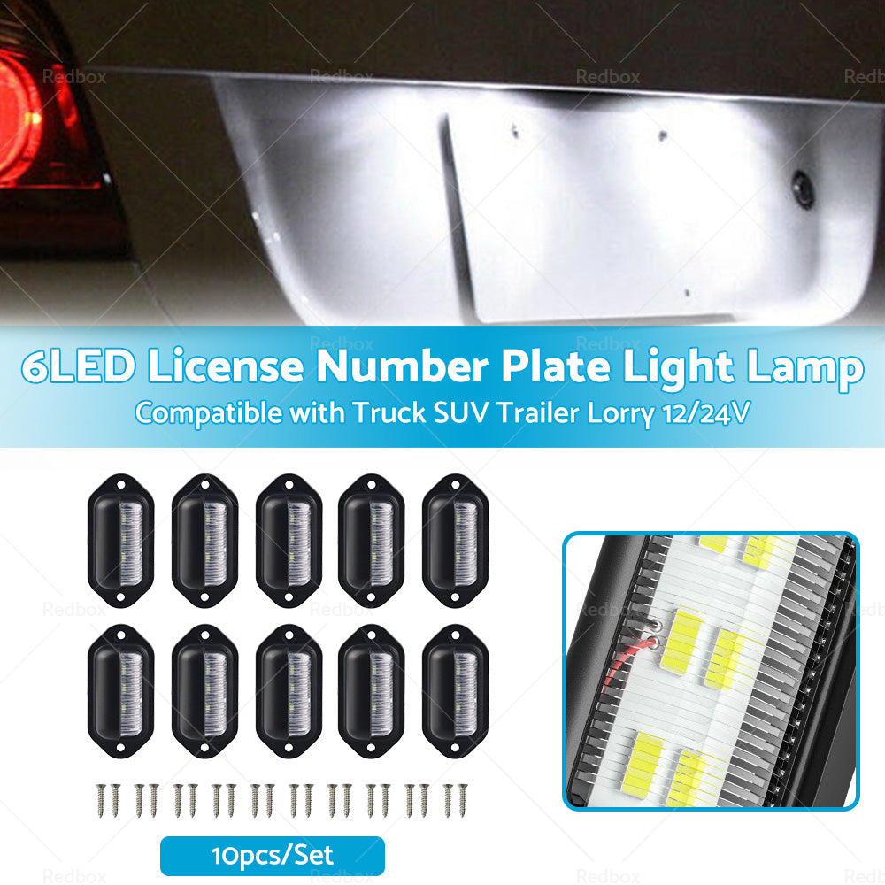 {{ 6LED License Number Plate Light Lamp Suitable For Truck SUV Trailer Lorry 12 24V }} - Buy Car Parts Online at {{ Kaka Auto Parts }}.