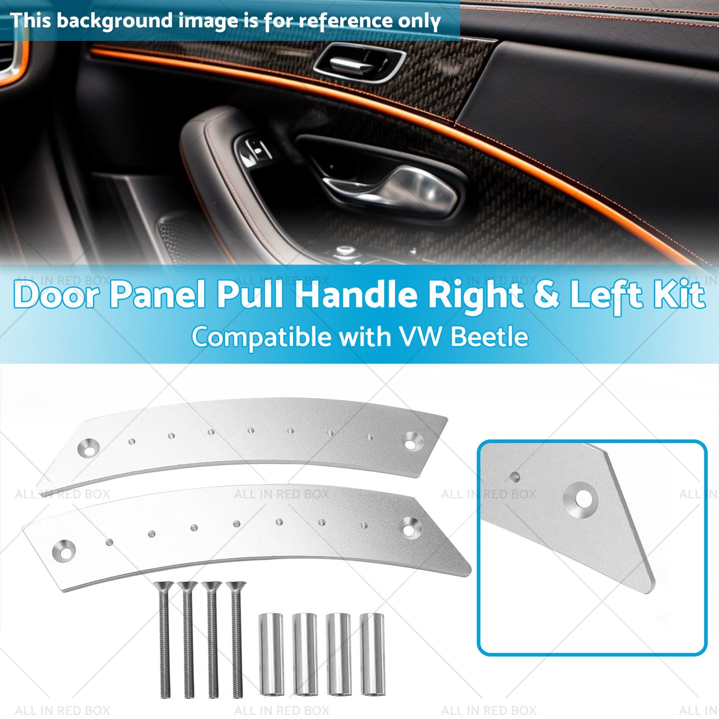 {{ Aluminum Door Panel Pull Handle Right and Left Kit Suitable For VW Beetle 1998-2010 }} - Buy Car Parts Online at {{ Kaka Auto Parts }}.
