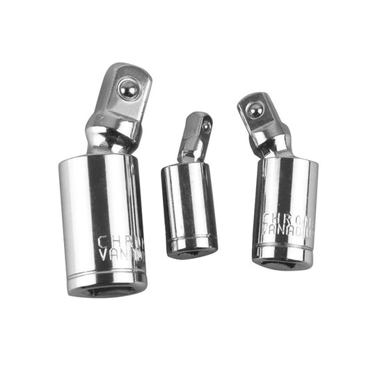 3PCS 360 Degree Impact Swivel Universal Joint Air Impact Socket Set 1/4in 3/8in