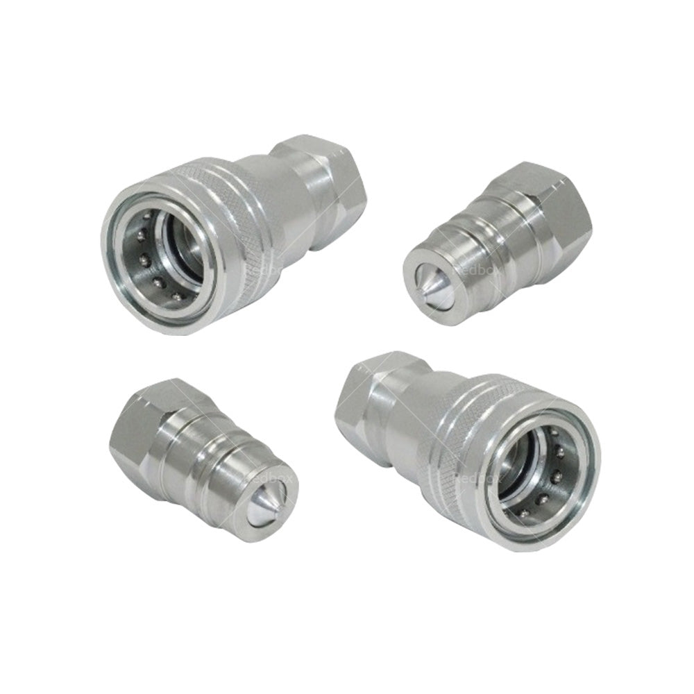 {{ 2 x SETS 1 or 2 inch BSP HYDRAULIC ISO POPPET QUICK RELEASE COUPLINGS COUPLERS TRACTOR }} - Buy Car Parts Online at {{ Kaka Auto Parts }}.