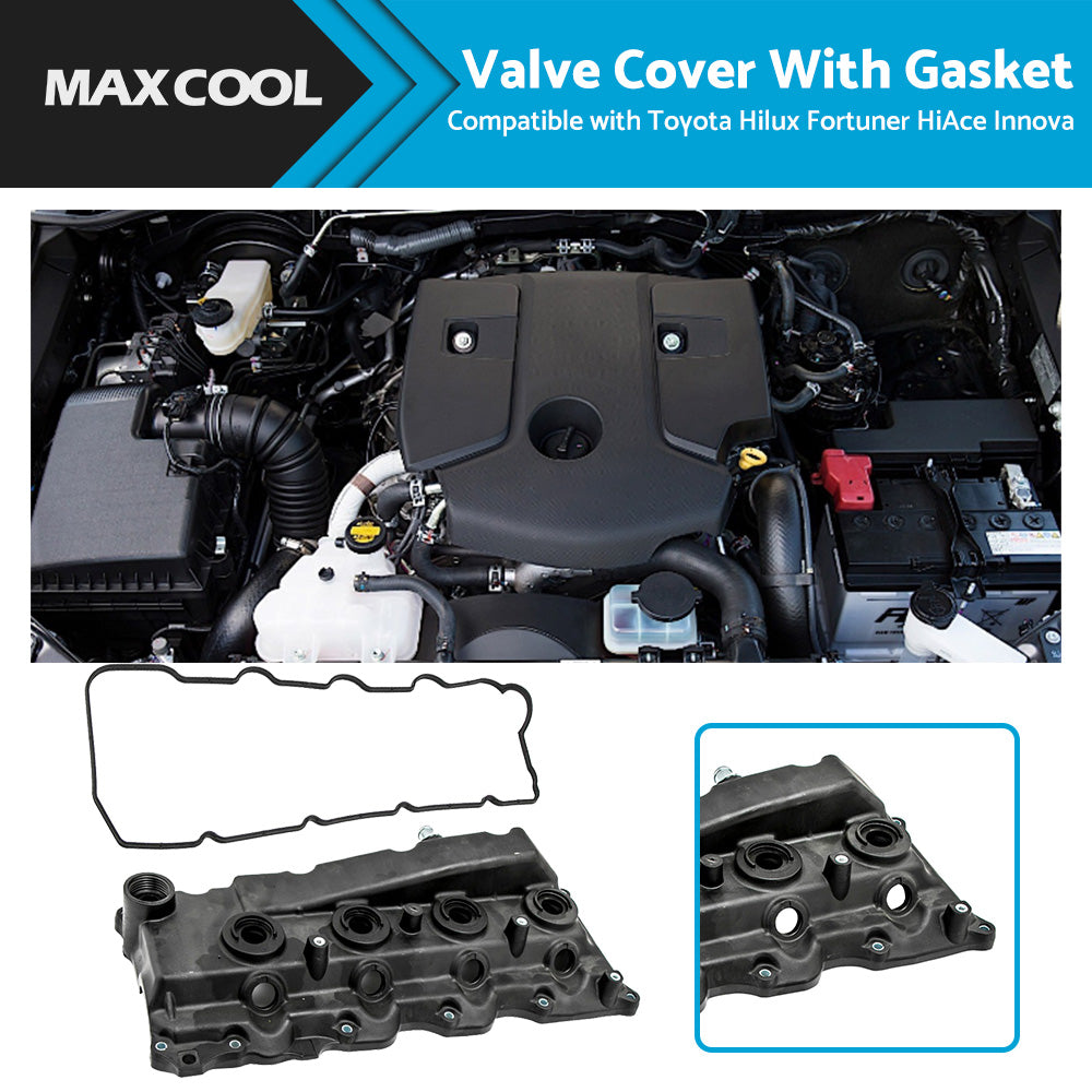 {{ Valve Rocker Cover Suitable for Toyota Hilux KUN15 KUN25 KUN16 2. 5 3. 0 w or Gasket }} - Buy Car Parts Online at {{ Kaka Auto Parts }}.