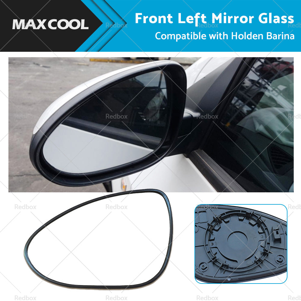 {{ Suitable for Holden Barina 2011-ONWARD Left Mirror Glass w Back Plate NO HEATED }} - Buy Car Parts Online at {{ Kaka Auto Parts }}.