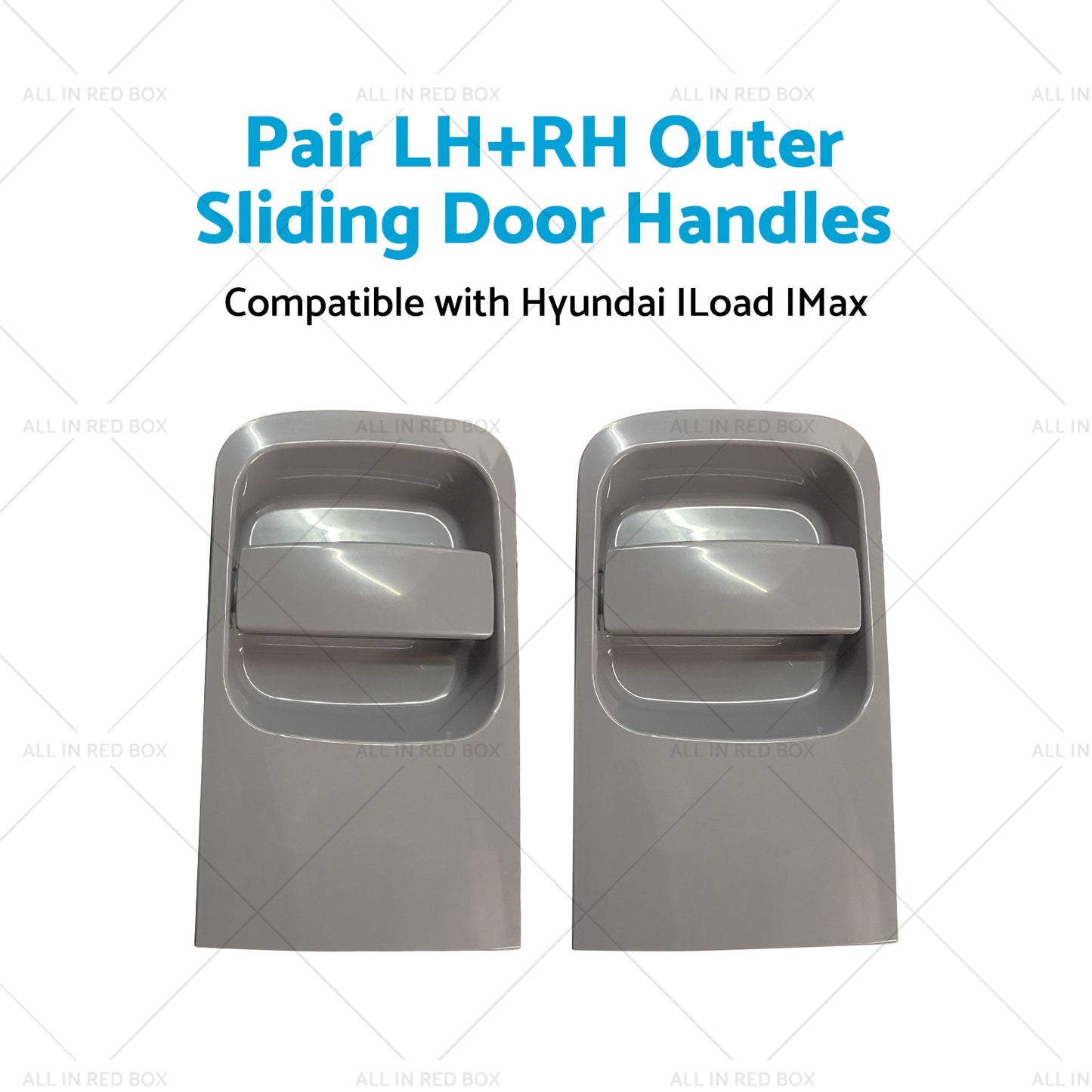 {{ Pair Grey LHRH Outer Sliding Door Handles Suitable for 08~15 Hyundai ILoad IMax }} - Buy Car Parts Online at {{ Kaka Auto Parts }}.