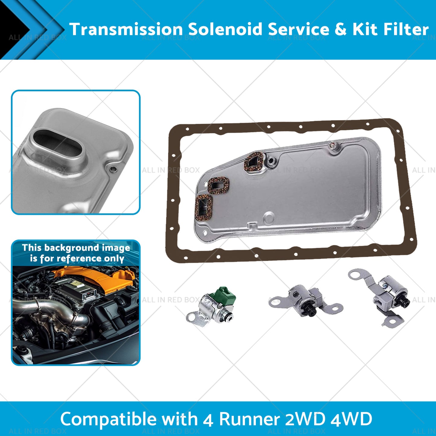 {{ Transmission Solenoid Service and Kit Filter Suitable for 4 Runner 2WD 4WD 00-04 }} - Buy Car Parts Online at {{ Kaka Auto Parts }}.