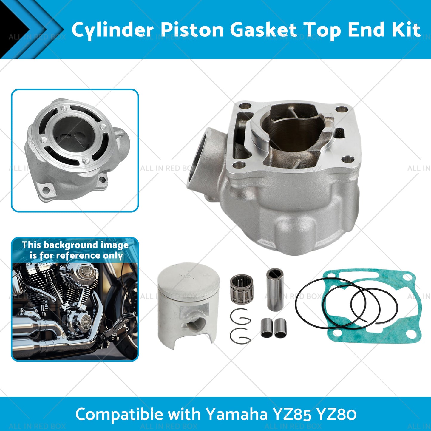 {{ Cylinder Piston Gasket Top End Kit Suitable for Yamaha YZ85 02-18 YZ80 93-01 }} - Buy Car Parts Online at {{ Kaka Auto Parts }}.