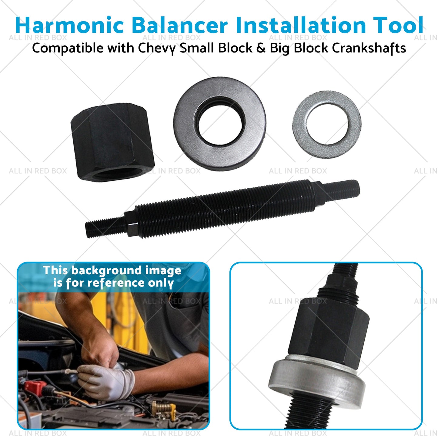 {{ Auto Harmonic Balancer Installation Tool Suitable for Chevy SBC BBC For 66515 }} - Buy Car Parts Online at {{ Kaka Auto Parts }}.