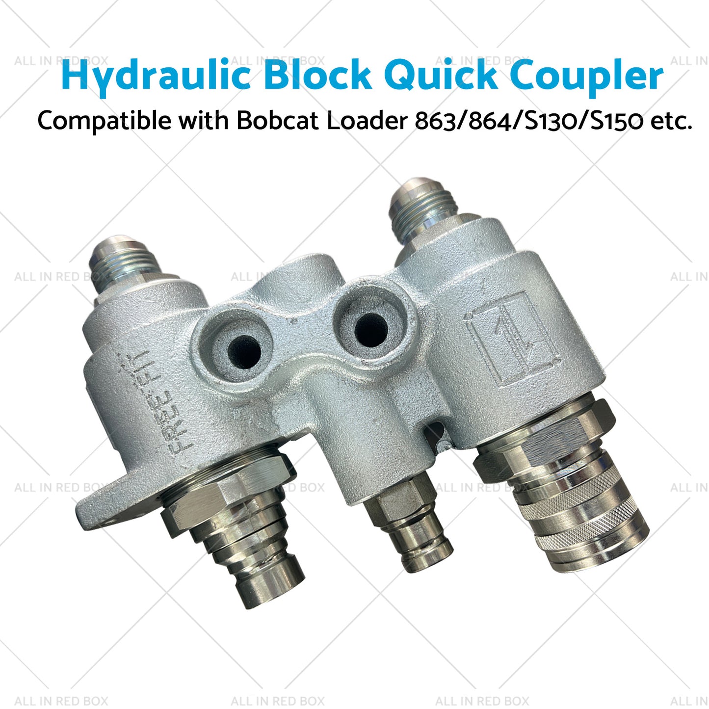 {{ For Bobcat Hydraulic Block Quick Coupler Flat Face FFH Auxillary Valve 6678076 }} - Buy Car Parts Online at {{ Kaka Auto Parts }}.
