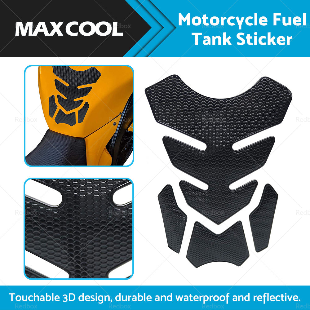{{ Wide Pure Black Motorcycle Gas Tank Pad Protector Sticker Decal For Motorbike }} - Buy Car Parts Online at {{ Kaka Auto Parts }}.