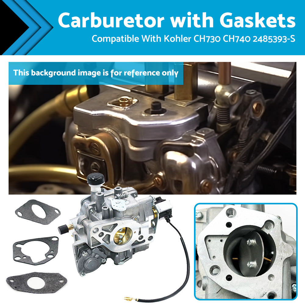 {{ Carburetor Carby Carb with Gaskets Suitable For Kohler CH730 CH740 2485393-S }} - Buy Car Parts Online at {{ Kaka Auto Parts }}.