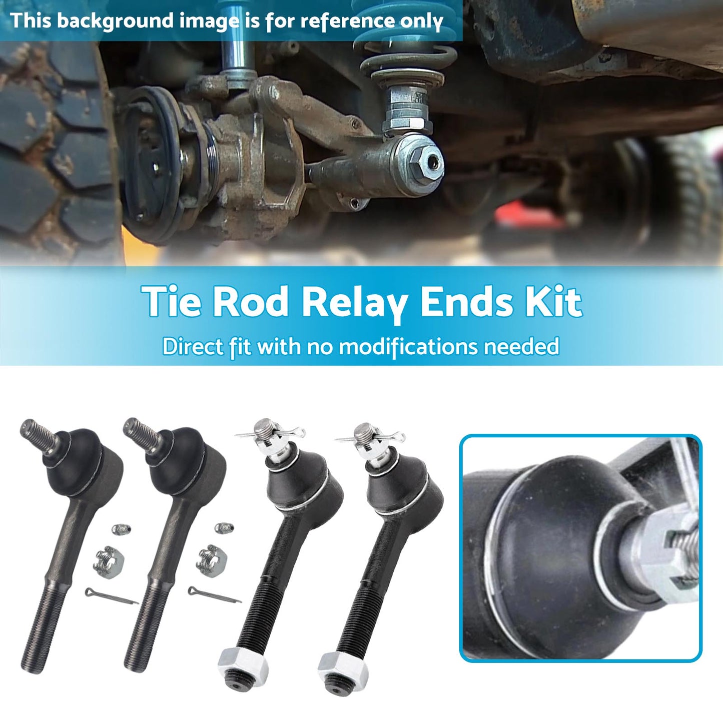 {{ Tie Rod Relay End Kit Suitable For Navara Pathfinder Terrano II D21 R50 WD21 4X4 }} - Buy Car Parts Online at {{ Kaka Auto Parts }}.