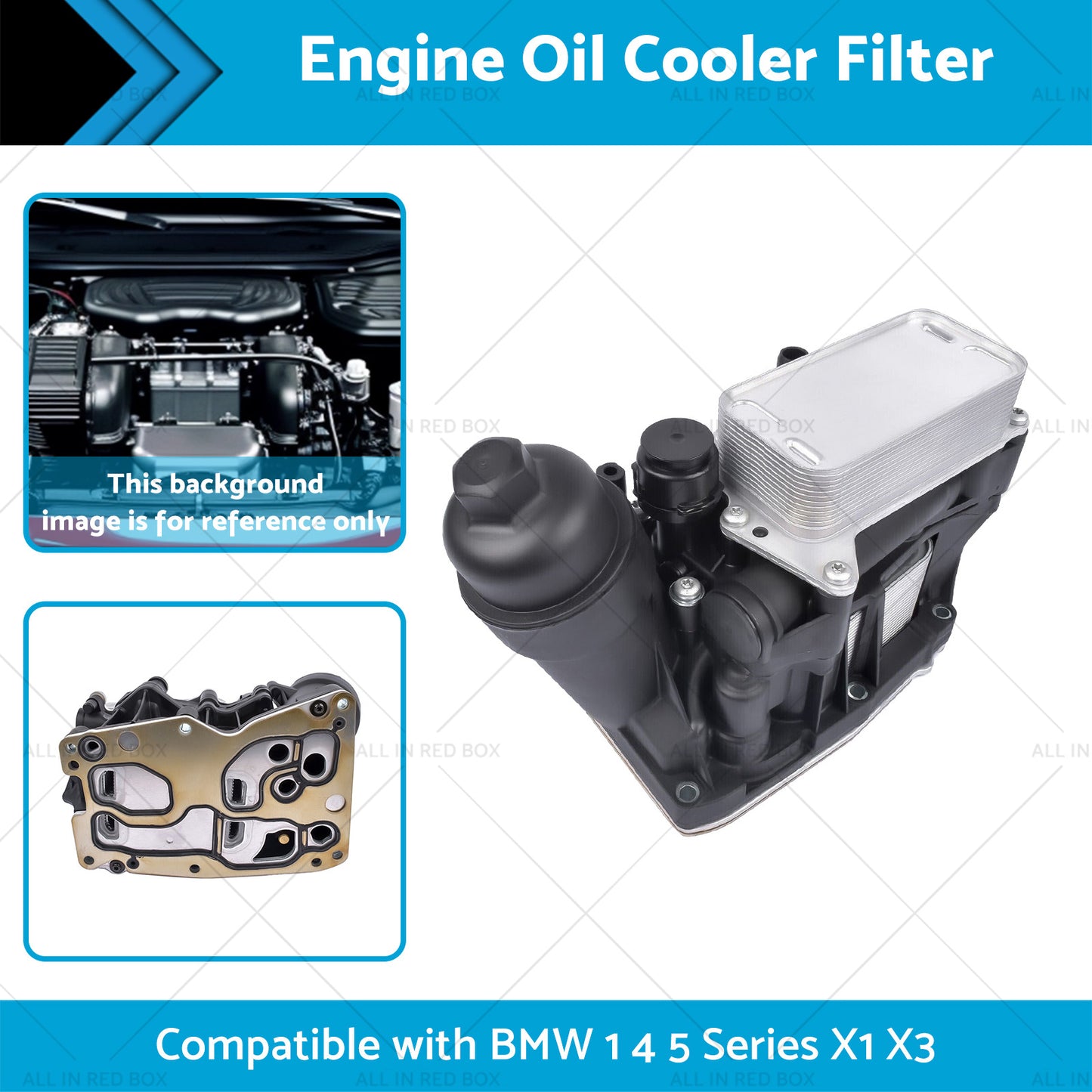 {{ Engine Oil Filter Housing and Cooler 11428507697 SuitableFor BMW N47 N57 F25 10-19 }} - Buy Car Parts Online at {{ Kaka Auto Parts }}.