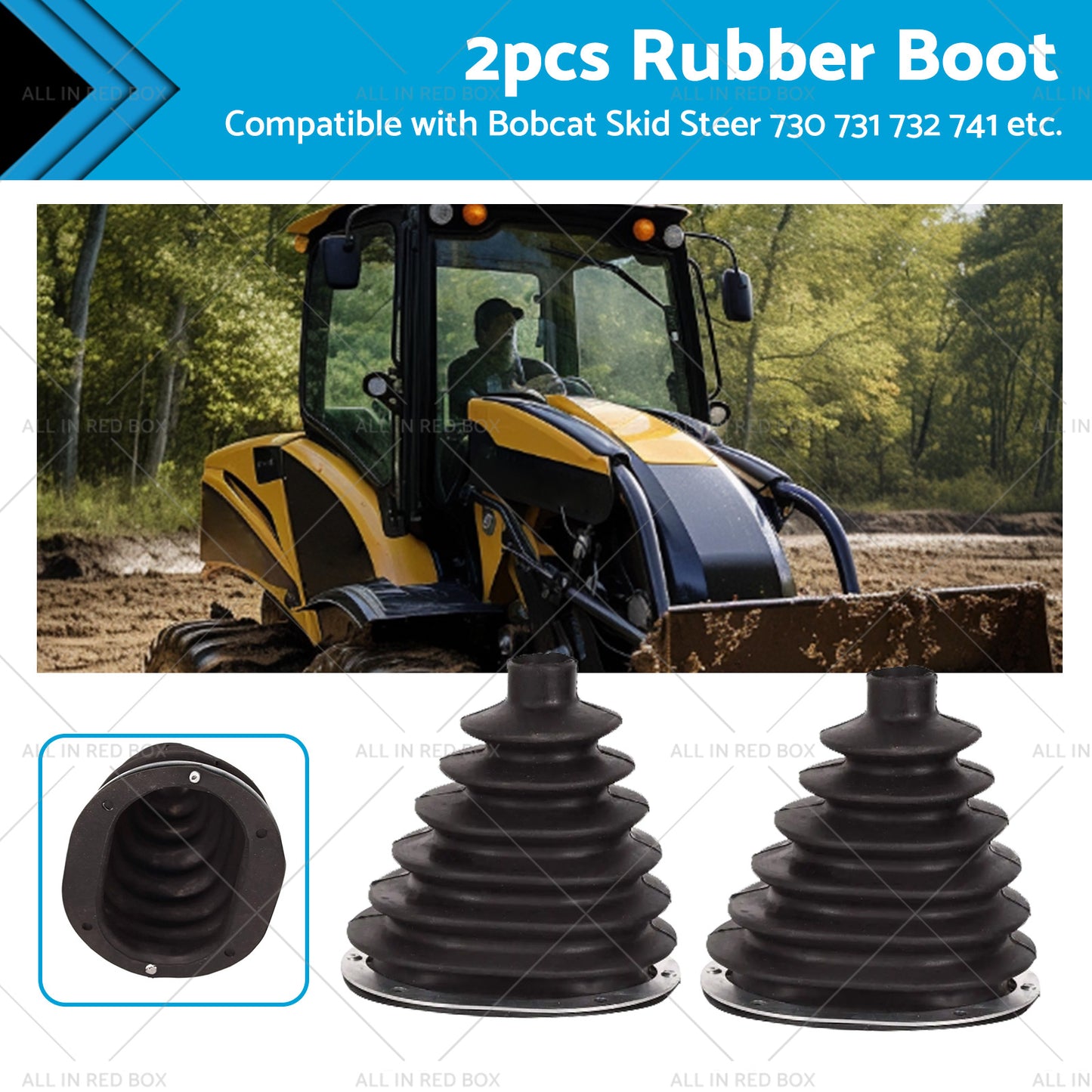 {{ 2x Rubber Steering Arm Boots for Bobcat 553 630 631 632 641 642 643 645 653 730 }} - Buy Car Parts Online at {{ Kaka Auto Parts }}.
