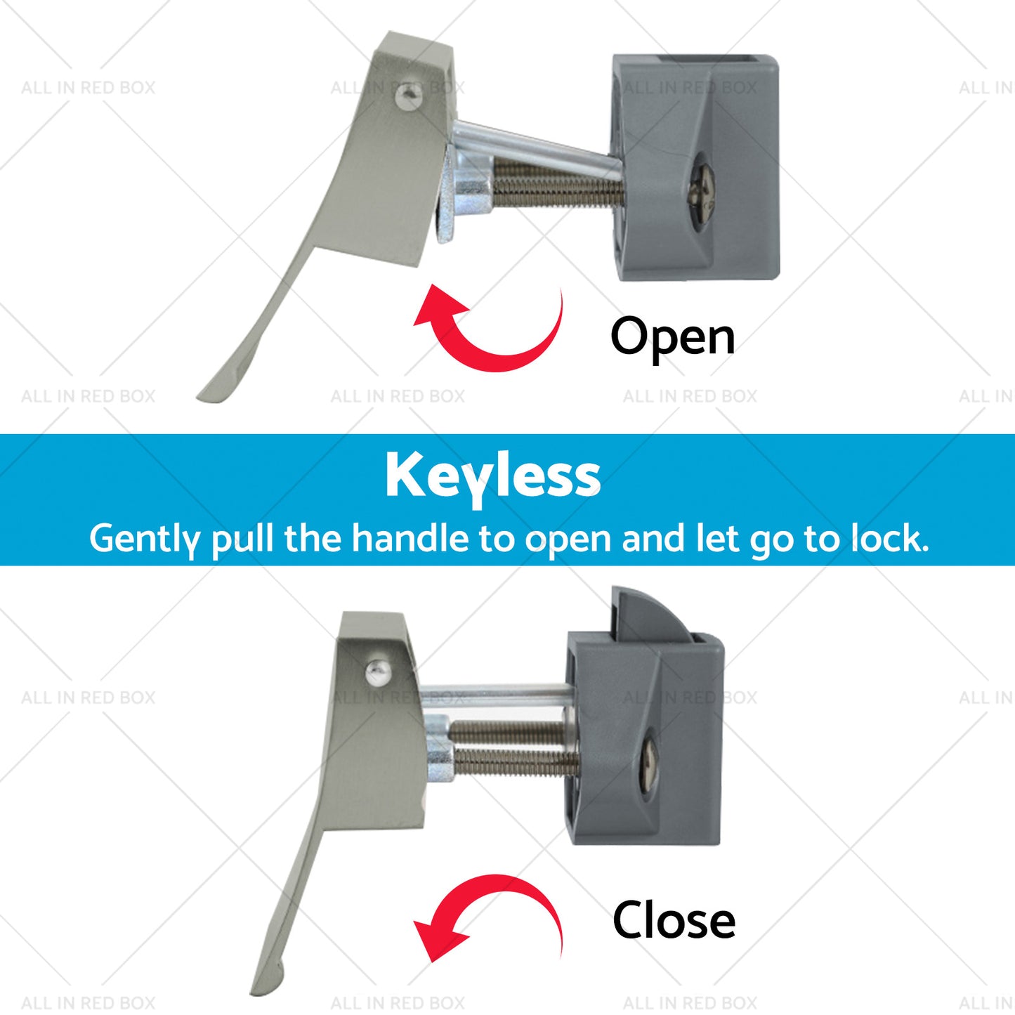 {{ 4PCS Square Shape Handle Push Locks Suitable for Caravan RV Marine Latch Knob }} - Buy Car Parts Online at {{ Kaka Auto Parts }}.