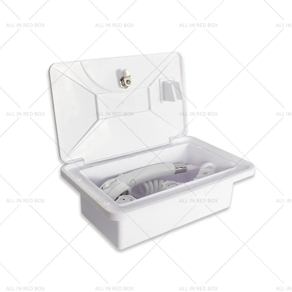 {{ 1 Set External RV Caravan Shower Box Exterior Faucet Camper Trailer Boat White }} - Buy Car Parts Online at {{ Kaka Auto Parts }}.