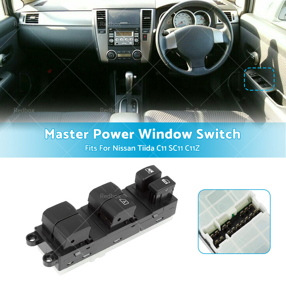 {{ Master Power Window Switch Suitable For Nissan Tiida C11 SC11 C11Z 2006-2010 }} - Buy Car Parts Online at {{ Kaka Auto Parts }}.
