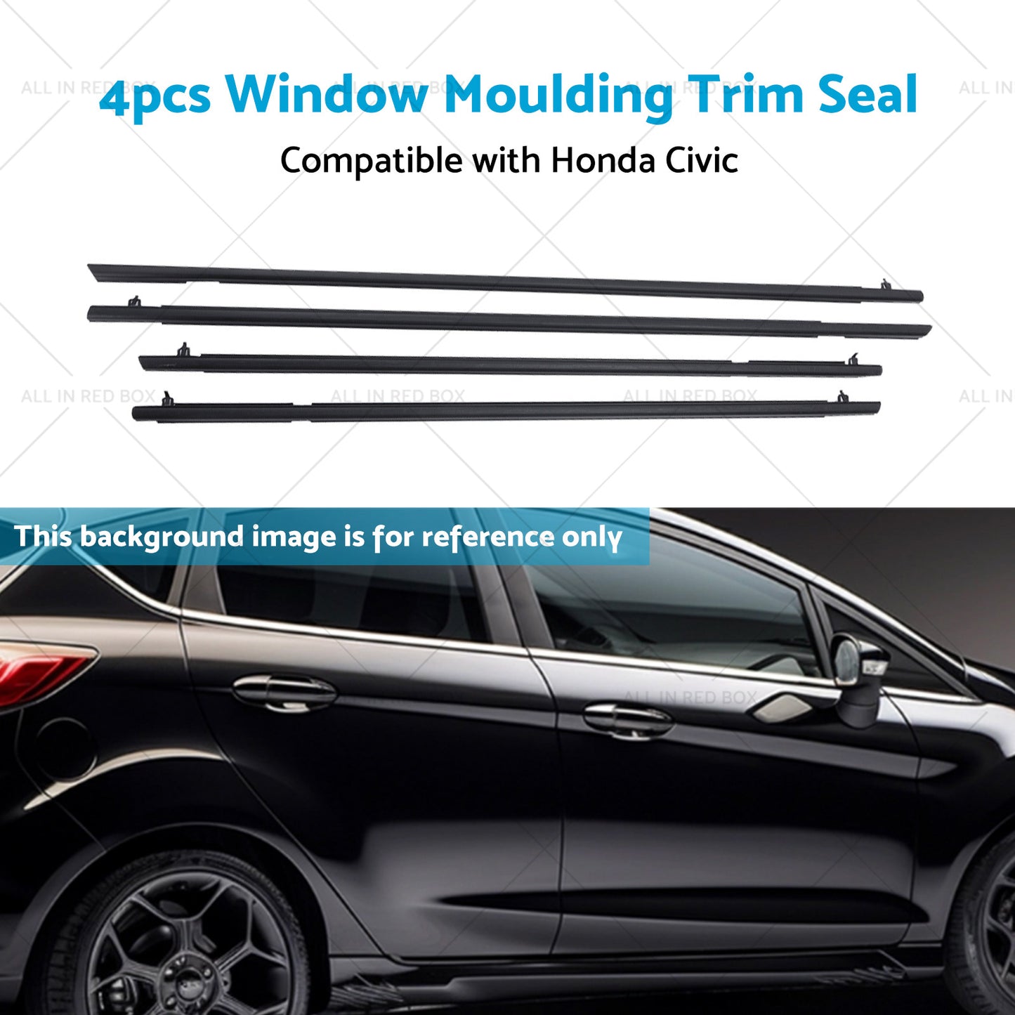 {{ 4pcs Window Door Belt Weather Strips Suitable for Honda Civic 06-11 }} - Buy Car Parts Online at {{ Kaka Auto Parts }}.