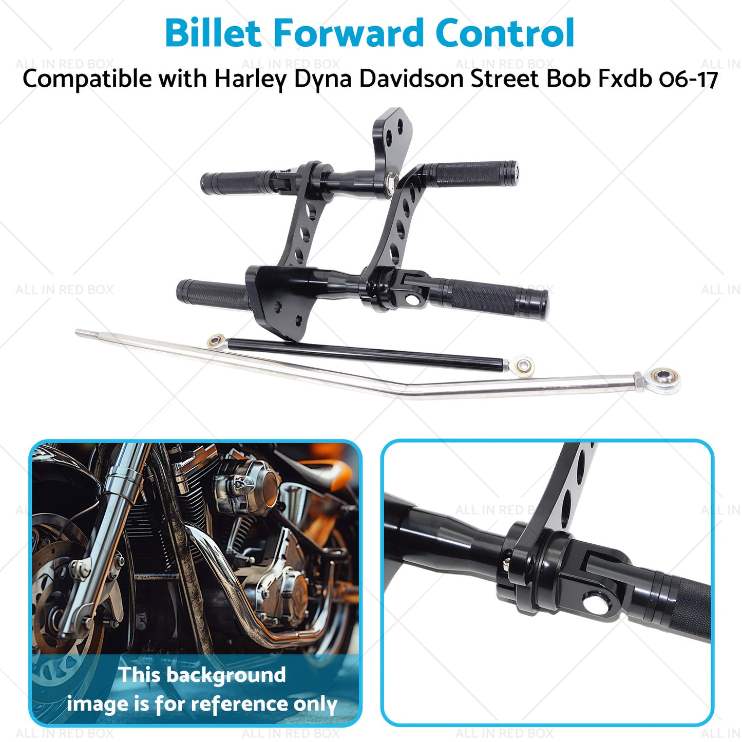 {{ Billet Forward Control Suitable for Harley Dyna Davidson Street Bob Fxdb 06-17 }} - Buy Car Parts Online at {{ Kaka Auto Parts }}.