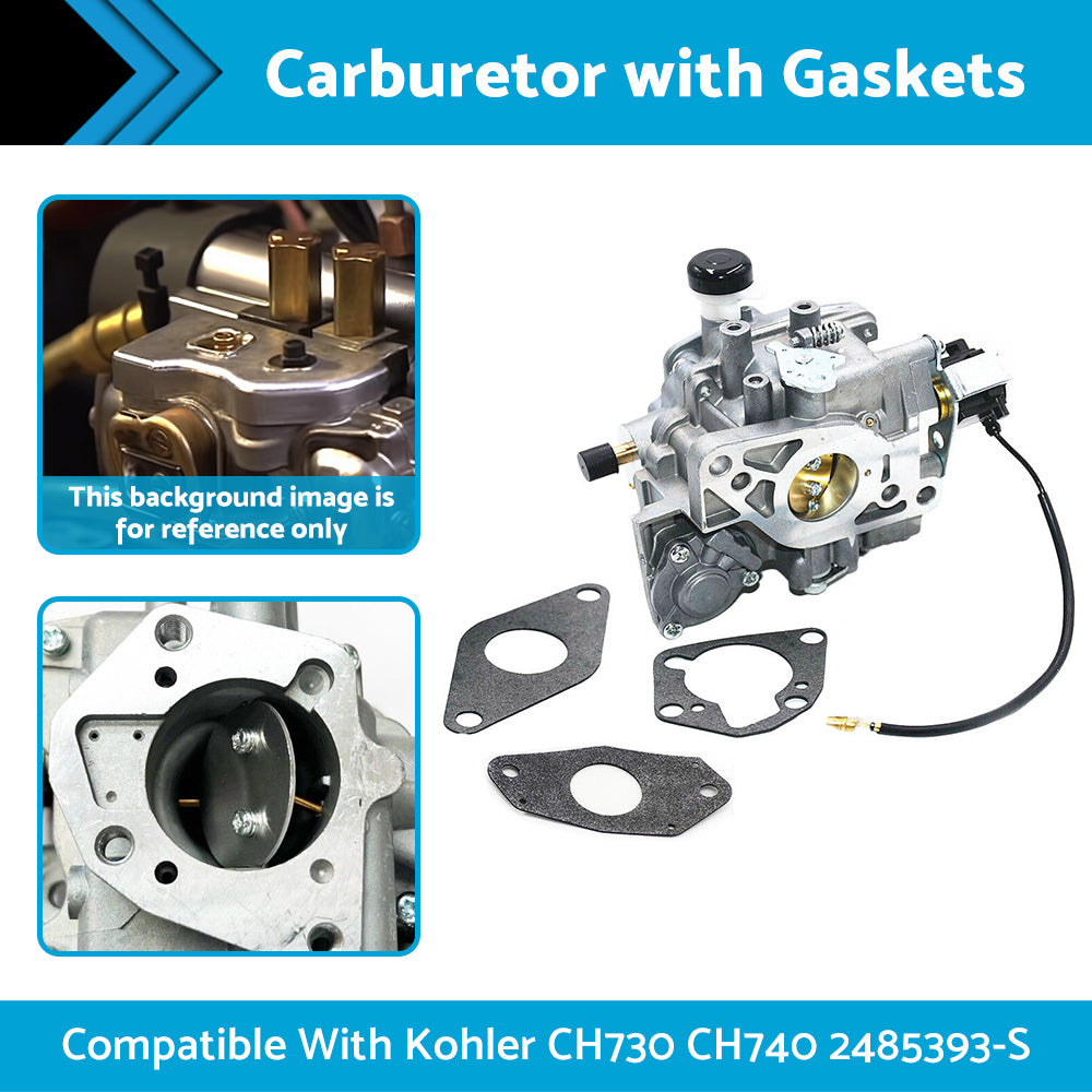 {{ Carburetor Carby Carb with Gaskets Suitable For Kohler CH730 CH740 2485393-S }} - Buy Car Parts Online at {{ Kaka Auto Parts }}.