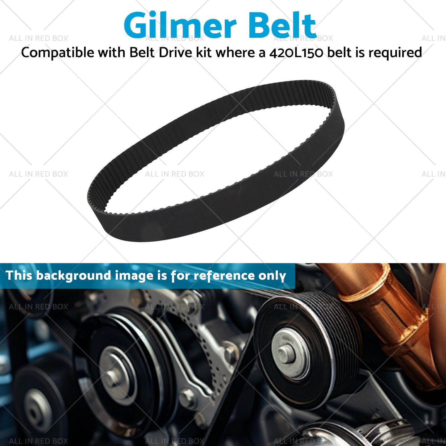 {{ Heavy Duty Gilmer Belt Nylon Reinforced, 420L150 42inch x 15mm Accessories }} - Buy Car Parts Online at {{ Kaka Auto Parts }}.