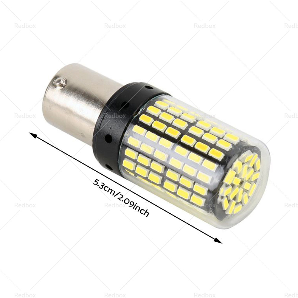 {{ 2X P21 or 5W BAY15D 1157 144SMD White LED Canbus Stop Tail Brake Light Bulbs }} - Buy Car Parts Online at {{ Kaka Auto Parts }}.