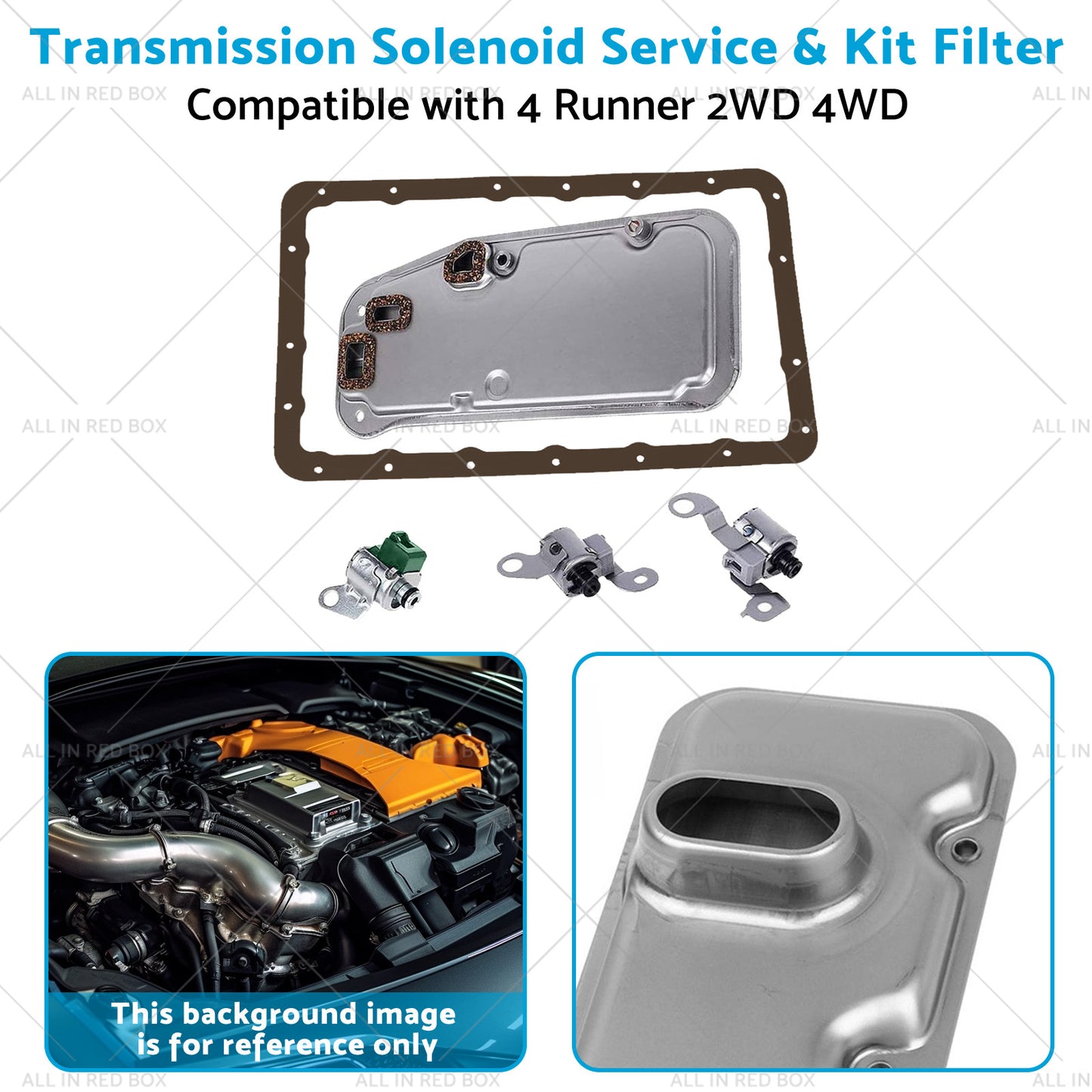 {{ Transmission Solenoid Service and Kit Filter Suitable for 4 Runner 2WD 4WD 00-04 }} - Buy Car Parts Online at {{ Kaka Auto Parts }}.