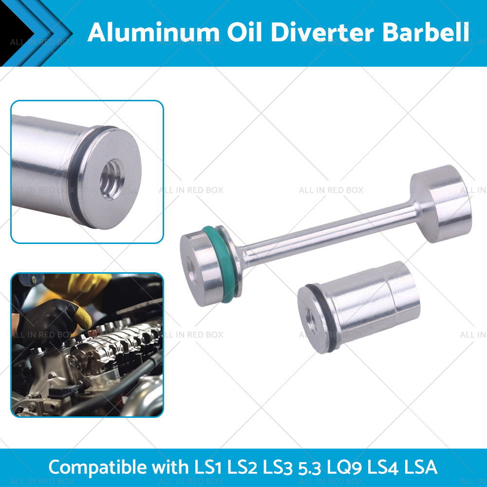 {{ Billet Aluminum Oil Diverter Barbell Suitable For LS Engine LS1 LS2 LS3 5. 3 LQ9 }} - Buy Car Parts Online at {{ Kaka Auto Parts }}.
