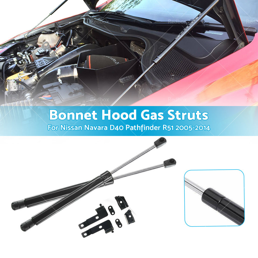 {{ Bonnet Hood Gas Struts Kit for Nissan Navara D40 Pathfinder R51 2005-2014 }} - Buy Car Parts Online at {{ Kaka Auto Parts }}.