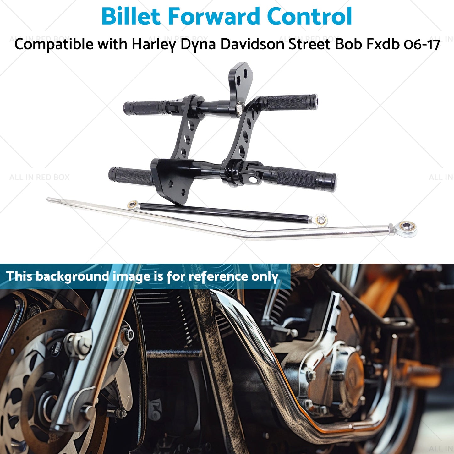 {{ Billet Forward Control Suitable for Harley Dyna Davidson Street Bob Fxdb 06-17 }} - Buy Car Parts Online at {{ Kaka Auto Parts }}.