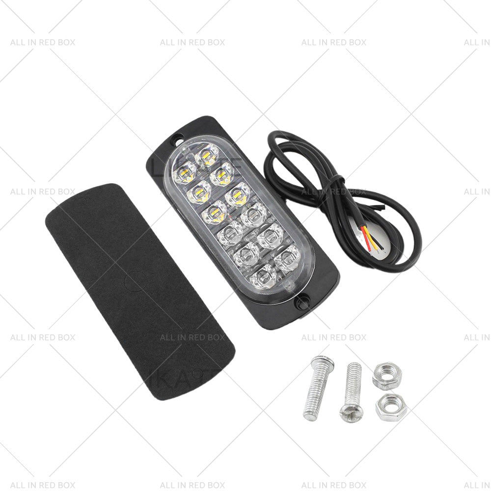 {{ 10x Amber White LED Car Emergency Beacon Warning Hazard Flashing Strobe Light }} - Buy Car Parts Online at {{ Kaka Auto Parts }}.