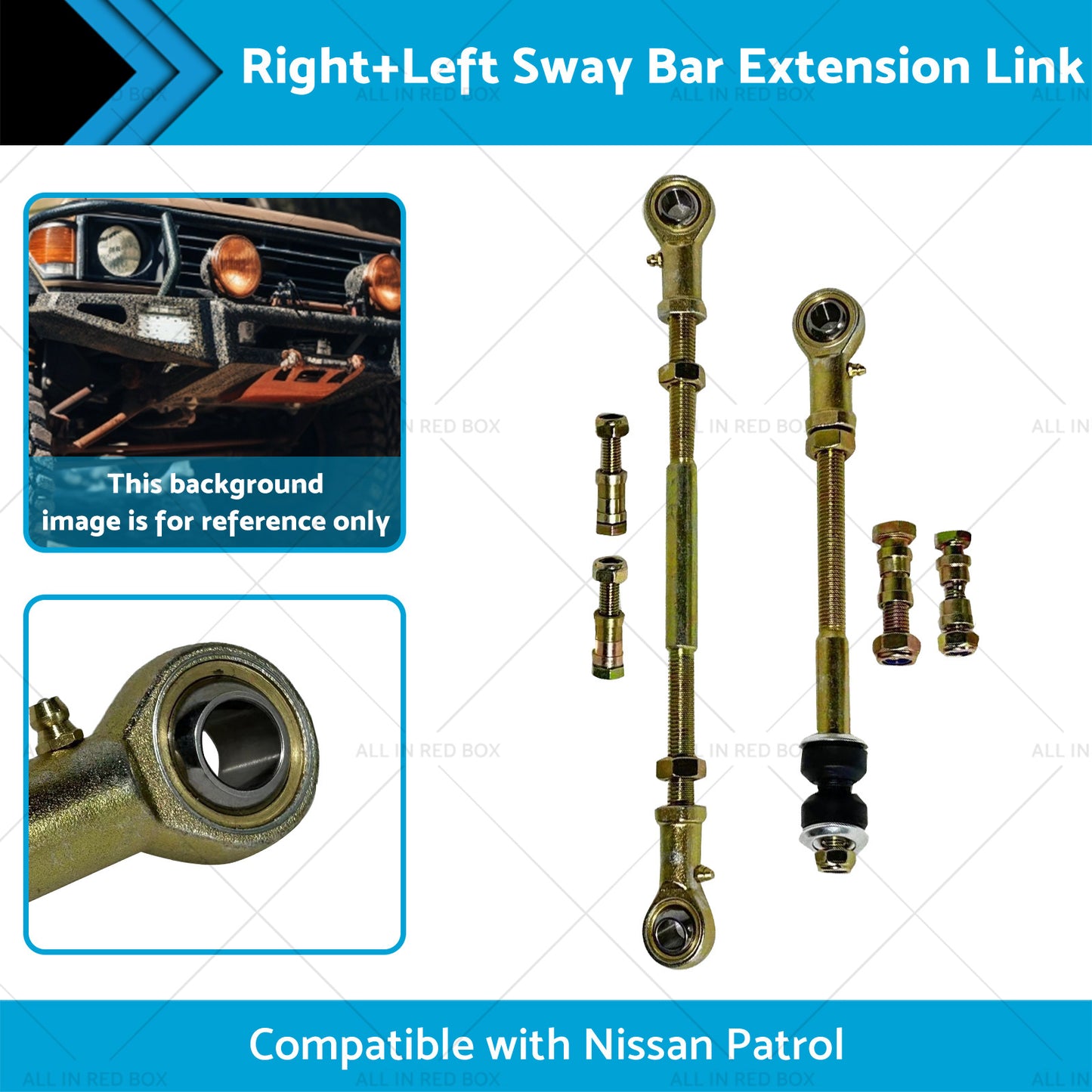 {{ Rear Right Left Sway Bar Extension Link for 2 inch -8 inch Suitable for Nissan Patrol GQ }} - Buy Car Parts Online at {{ Kaka Auto Parts }}.