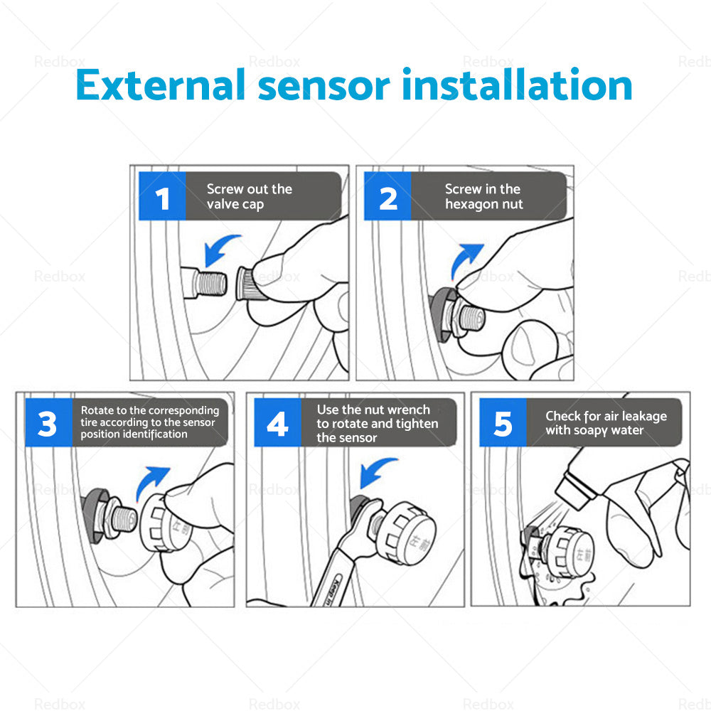 {{ Tyre Pressure Monitoring System 6 Wheel Sensor for Caravan Truck Trailer Solar }} - Buy Car Parts Online at {{ Kaka Auto Parts }}.