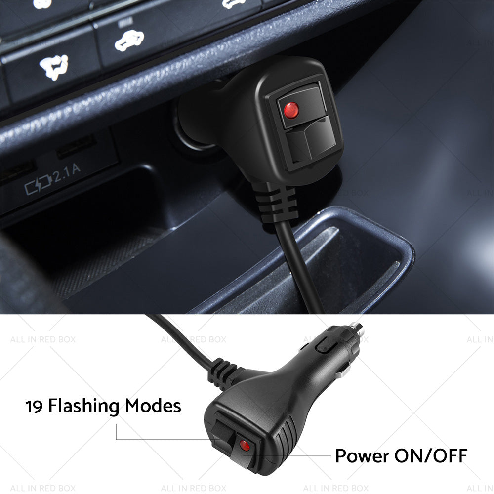 {{ Amber Bar LED Flashing Beacon Strobe Warning Light Car Truck For Windshield Dash }} - Buy Car Parts Online at {{ Kaka Auto Parts }}.