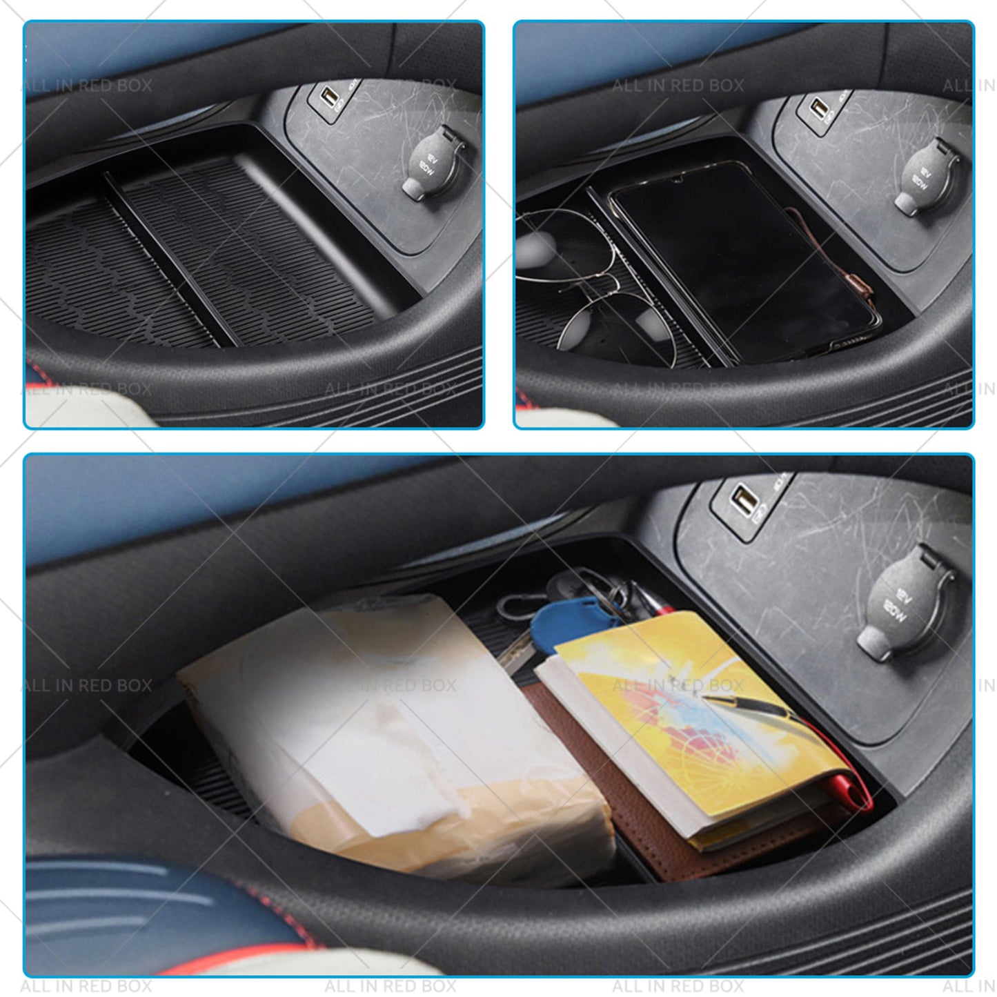 {{ Armrest Storage Box? Organizer Tray Suitable For BYD Atto 3 22-23 }} - Buy Car Parts Online at {{ Kaka Auto Parts }}.