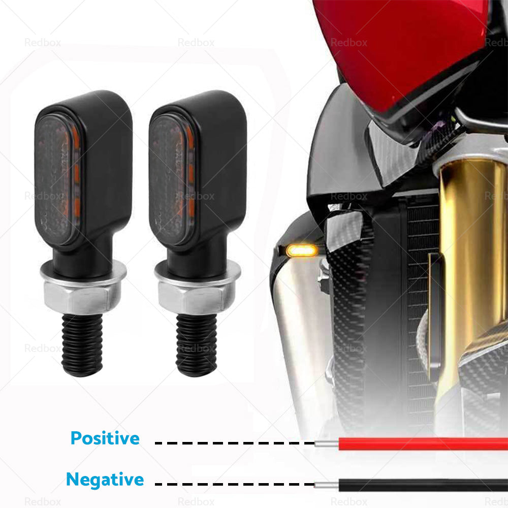 {{ 4x Motorcycle Indicators Turn Signal Blinkers Amber Mini LED Light Universal AU }} - Buy Car Parts Online at {{ Kaka Auto Parts }}.