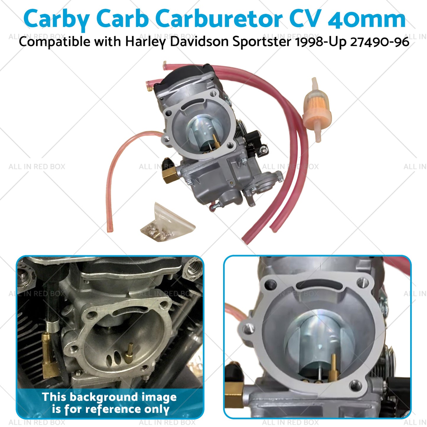 {{ Carby Carb Carburetor CV 40mm Fit For Harley Davidson Sportster 1998-Up 27490-96 }} - Buy Car Parts Online at {{ Kaka Auto Parts }}.