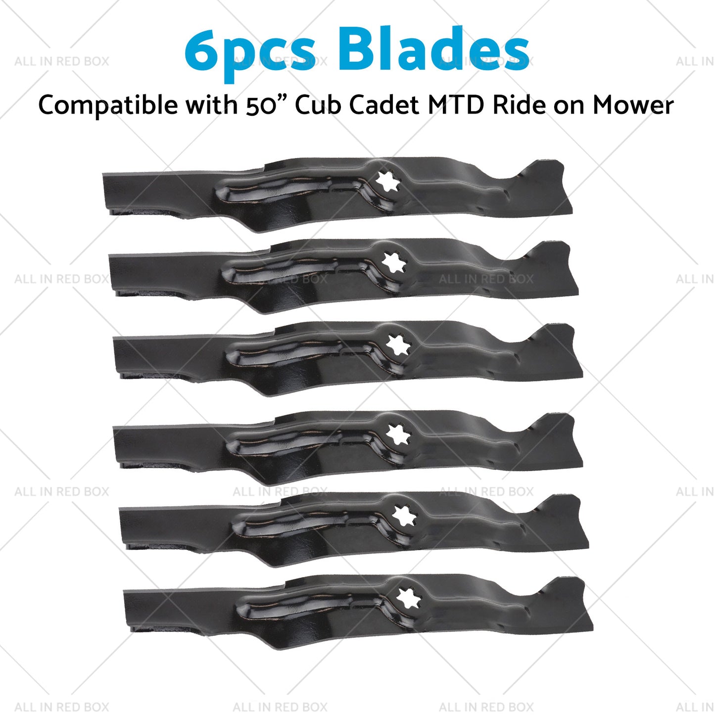{{ 6pcs Blades Suitable 50inch Cub Cadet MTD Ride on Mower 742-04053 942-04053 B }} - Buy Car Parts Online at {{ Kaka Auto Parts }}.
