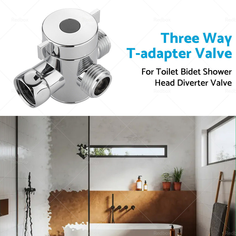 {{ 1 2 in Three Way T-adapter Valve For Toilet Bidet Shower Head Diverter Valve }} - Buy Car Parts Online at {{ Kaka Auto Parts }}.