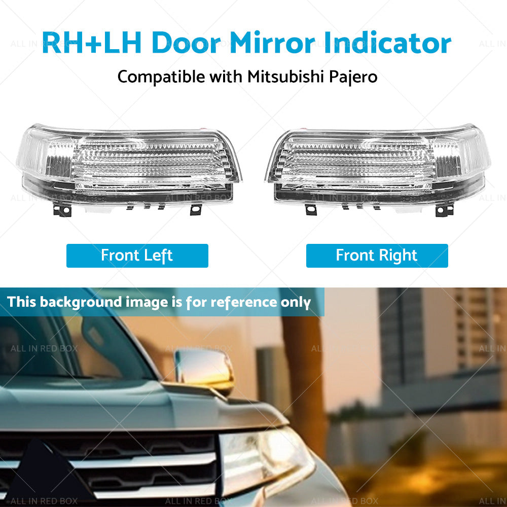{{ 2pc Wing Door Mirror Indicator Suitable for Mitsubishi Pajero NS-NX RHLH }} - Buy Car Parts Online at {{ Kaka Auto Parts }}.