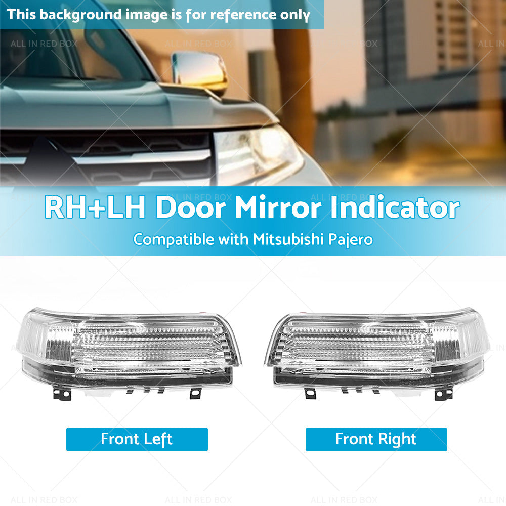 {{ 2pc Wing Door Mirror Indicator Suitable for Mitsubishi Pajero NS-NX RHLH }} - Buy Car Parts Online at {{ Kaka Auto Parts }}.