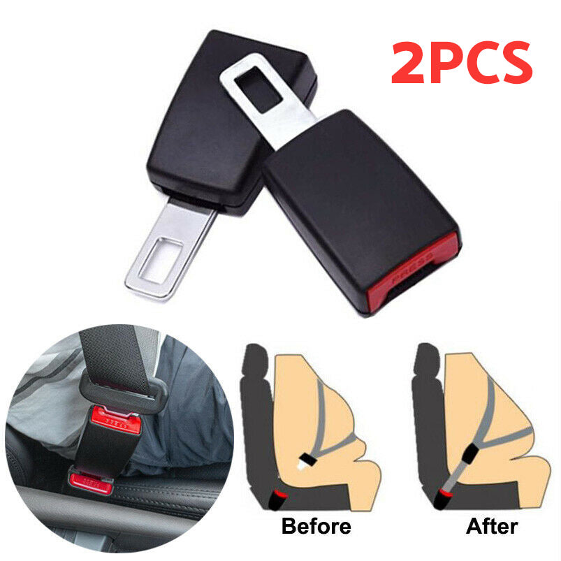2x Seatbelt Extender Buckle Clip Universal Safety Seat Accessory for Car