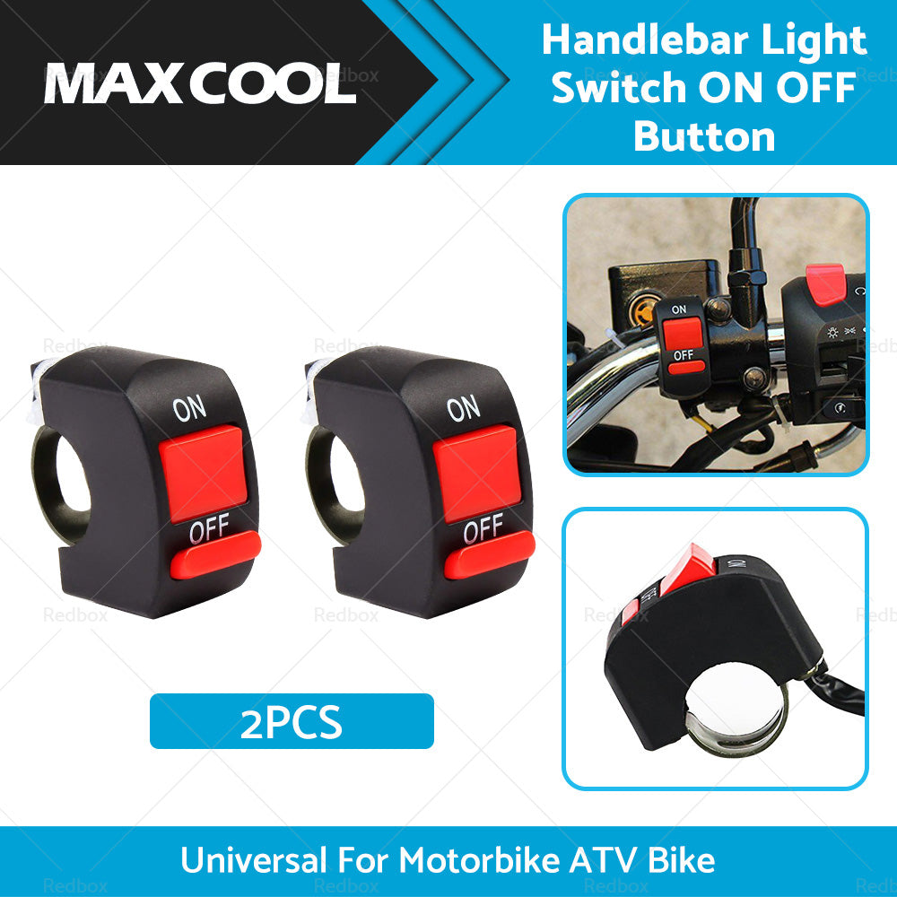 {{ 2PCS Universal Motorcycle ATV Bike Handlebar Light Switch ON OFF Button }} - Buy Car Parts Online at {{ Kaka Auto Parts }}.