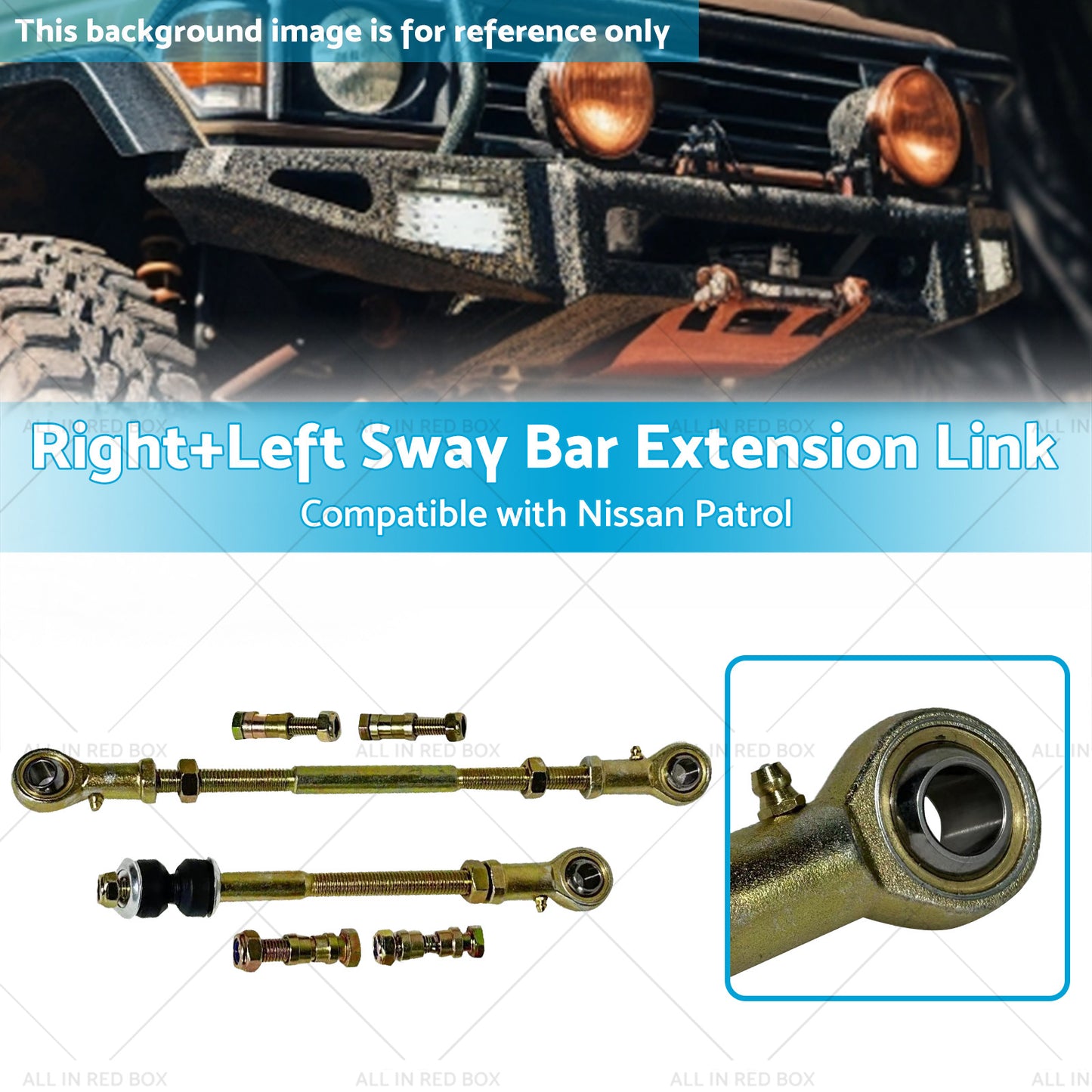 {{ Rear Right Left Sway Bar Extension Link for 2 inch -8 inch Suitable for Nissan Patrol GQ }} - Buy Car Parts Online at {{ Kaka Auto Parts }}.