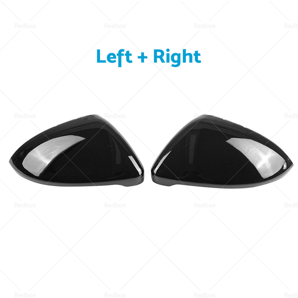 {{ Glossy Black Mirror Cover Cap Suitable For Volkswagen VW Golf 7 MK7 R Gti 14-19 }} - Buy Car Parts Online at {{ Kaka Auto Parts }}.