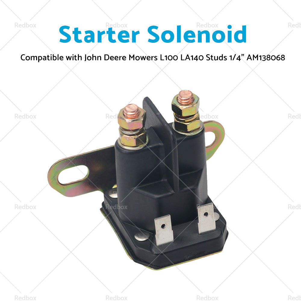 {{ Starter Solenoid Suitable For John Deere Mowers L100 LA140 Studs 1 or 4 inch AM138068 }} - Buy Car Parts Online at {{ Kaka Auto Parts }}.