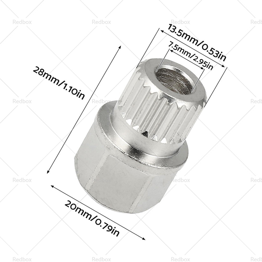 {{ 40 23PT Hollow Anti Theft Wheel Lock Lug Nut Screw Removal Key Suitable For BMW }} - Buy Car Parts Online at {{ Kaka Auto Parts }}.