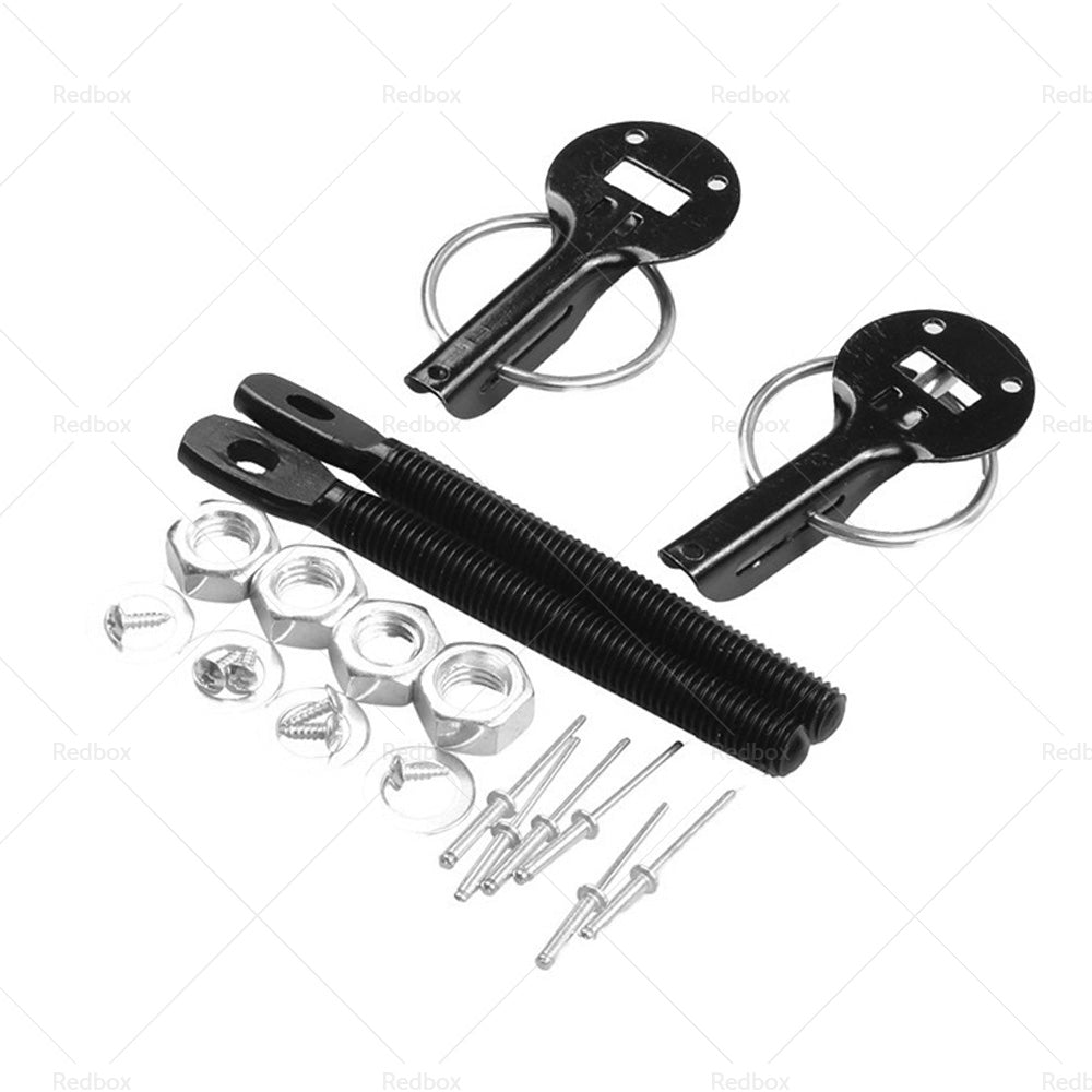 {{ Universal Racing Mount Bonnet Hood Lock Latch Pins Kit Set Suitable For Cars }} - Buy Car Parts Online at {{ Kaka Auto Parts }}.