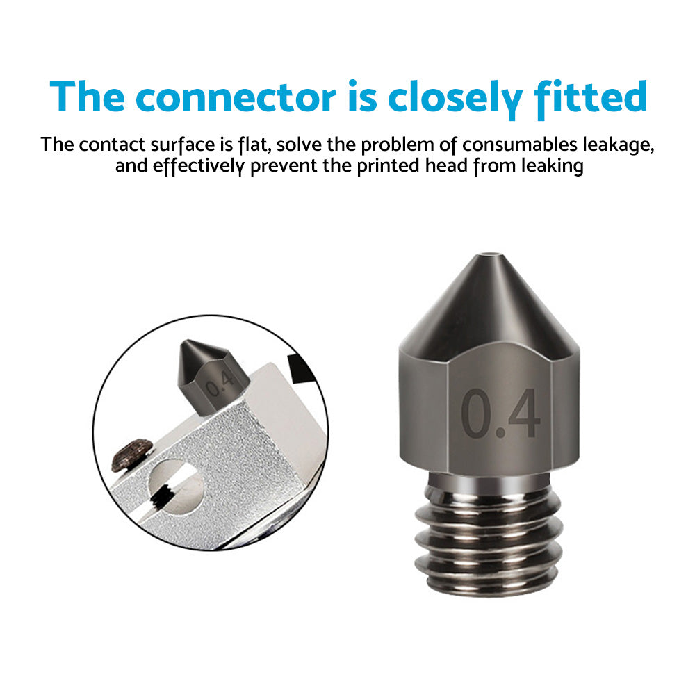 {{ 10Pcs Hardened Steel Nozzle Suitable for Creality CR-10 Ender 3 Pro 5 Series }} - Buy Car Parts Online at {{ Kaka Auto Parts }}.