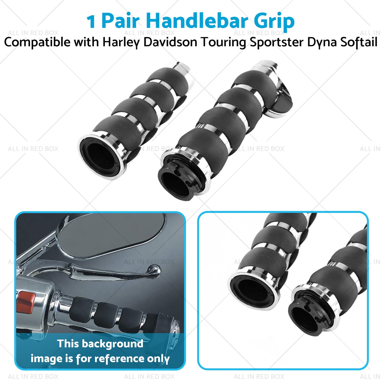 {{ Handlebar Hand Grips Suitable For Harley Davidson Touring Sportster Dyna Softail }} - Buy Car Parts Online at {{ Kaka Auto Parts }}.