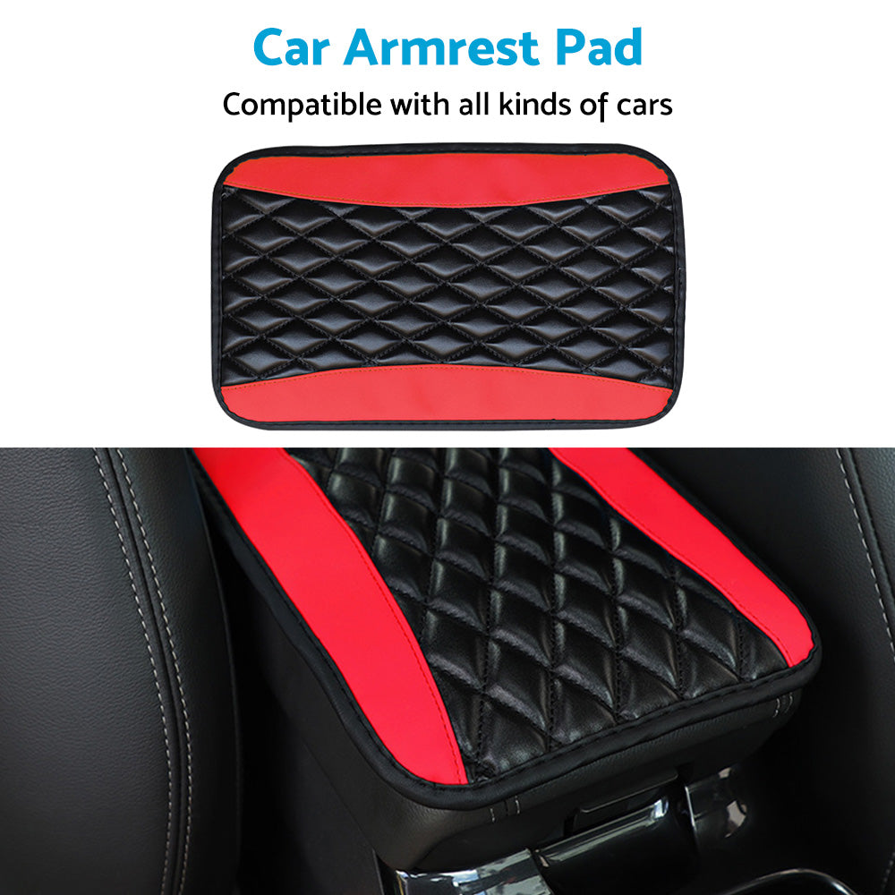 {{ Universal Car Armrest Cushion Cover Center Console Box Pad Protector PU Leather }} - Buy Car Parts Online at {{ Kaka Auto Parts }}.