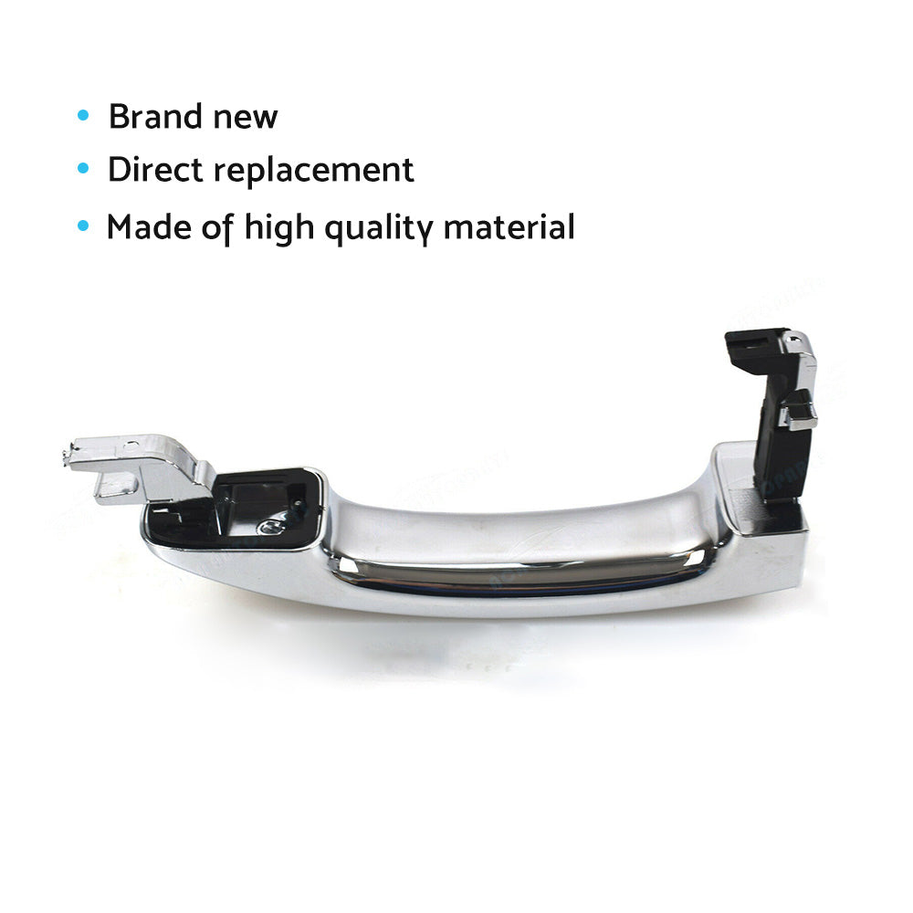 Full Set 4x Outer Door Handles Chrome Suitable For Ford FG Falcon G6/XT/XR6/XR8